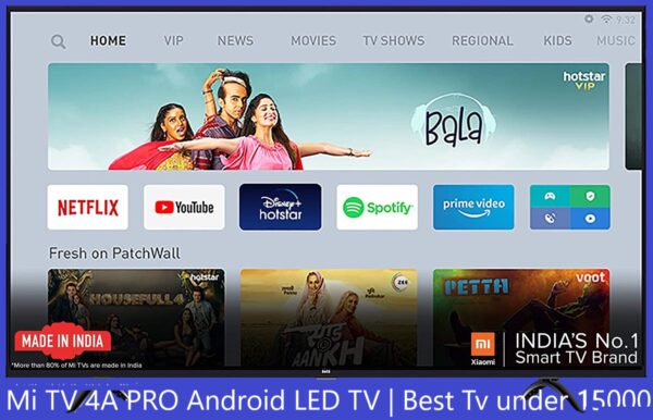 Mi TV 4A PRO 32 inch HD Android LED TV Best Tv under 15000