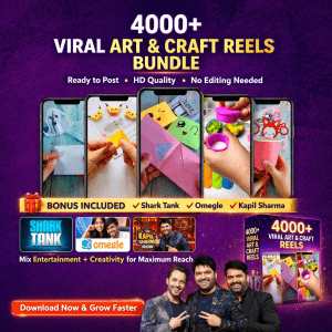 Art and Craft Reels 3000+ Kapil sharma sharktank india omegle bundle