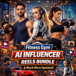 AI influencers fitness gym yoga reels bunle 2026